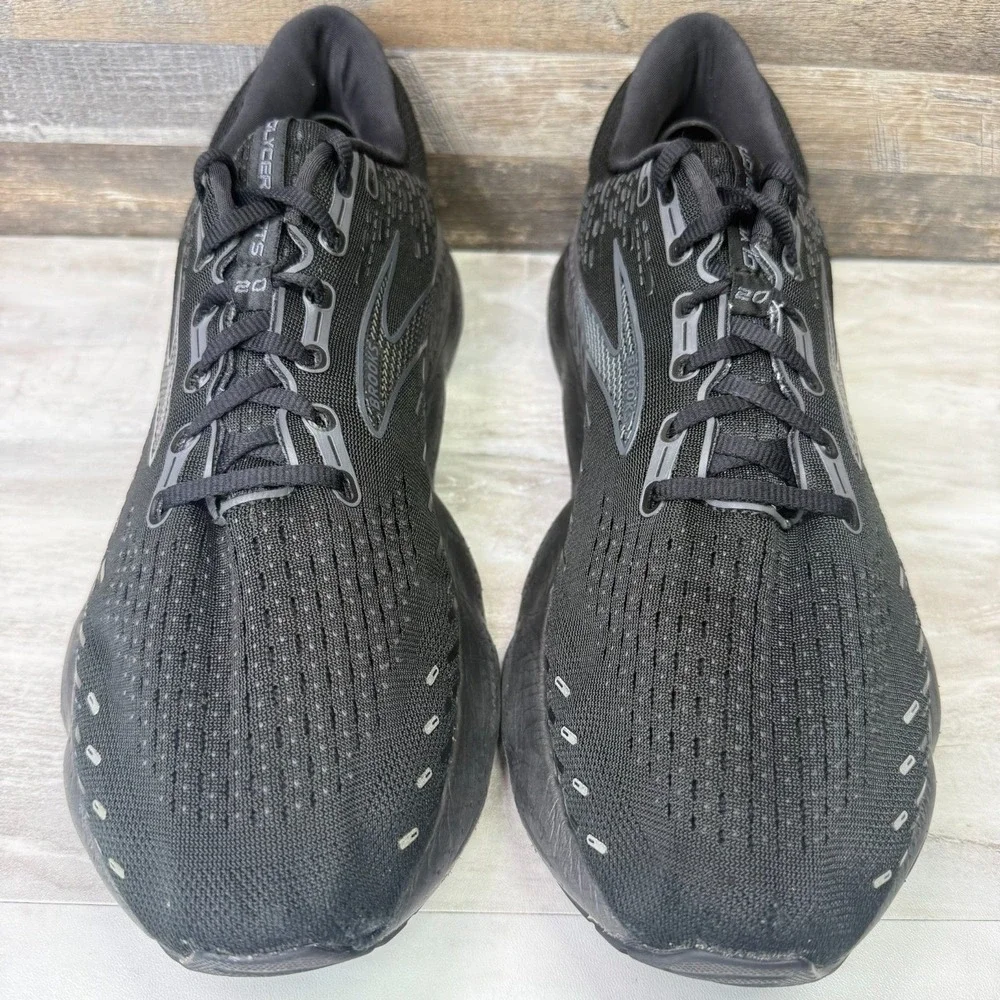 Brooks‎ Glycerin GTS 20 Men's Size 13 Wide 2E Black Running Shoes Sneakers